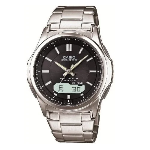 CASIO Orologio Solare Uomo WVA-M630D-1AJF Radioatomico Acciaio Nero