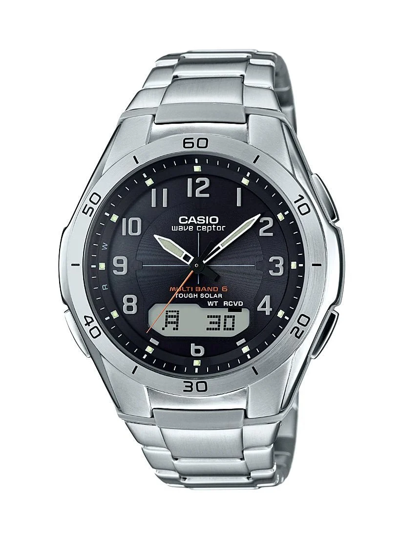 CASIO Wave Ceptor WVA-M640D-1A2JF Solar 6-Station Radio Ana-Digi Men's Watch