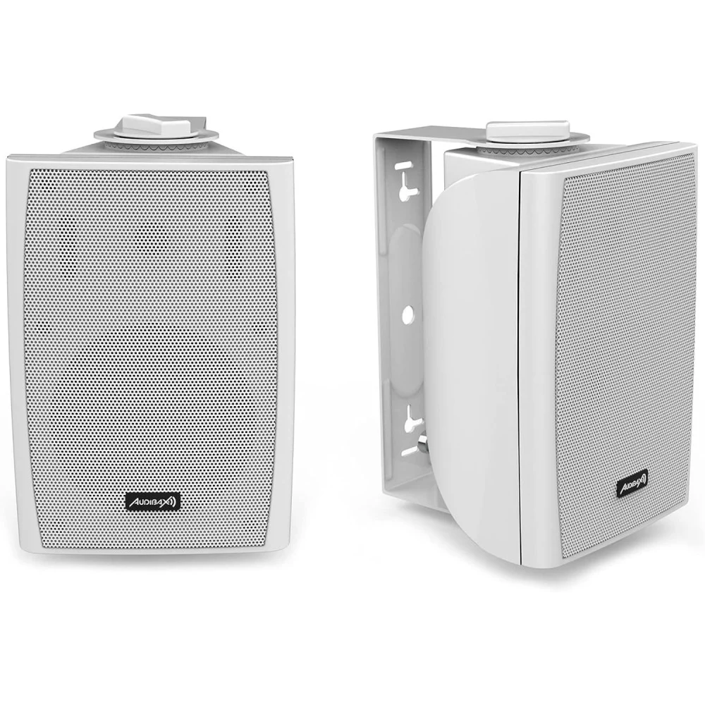 CASSA ACUSTICA SPEAKER CON SUPPORTO STAFFA A PARETE POTENZA 30W COLORE BIANCO - TrAdE Shop Traesio