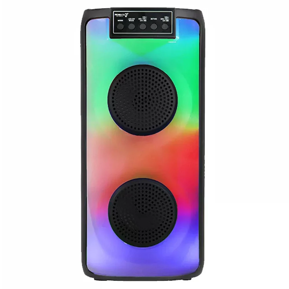 CASSA ALTOPARLANTE SPEAKER CON MICROFONO PER KARAOKE GIOCHI LUCE LED USB AUX 20W - TrAdE Shop Traesio