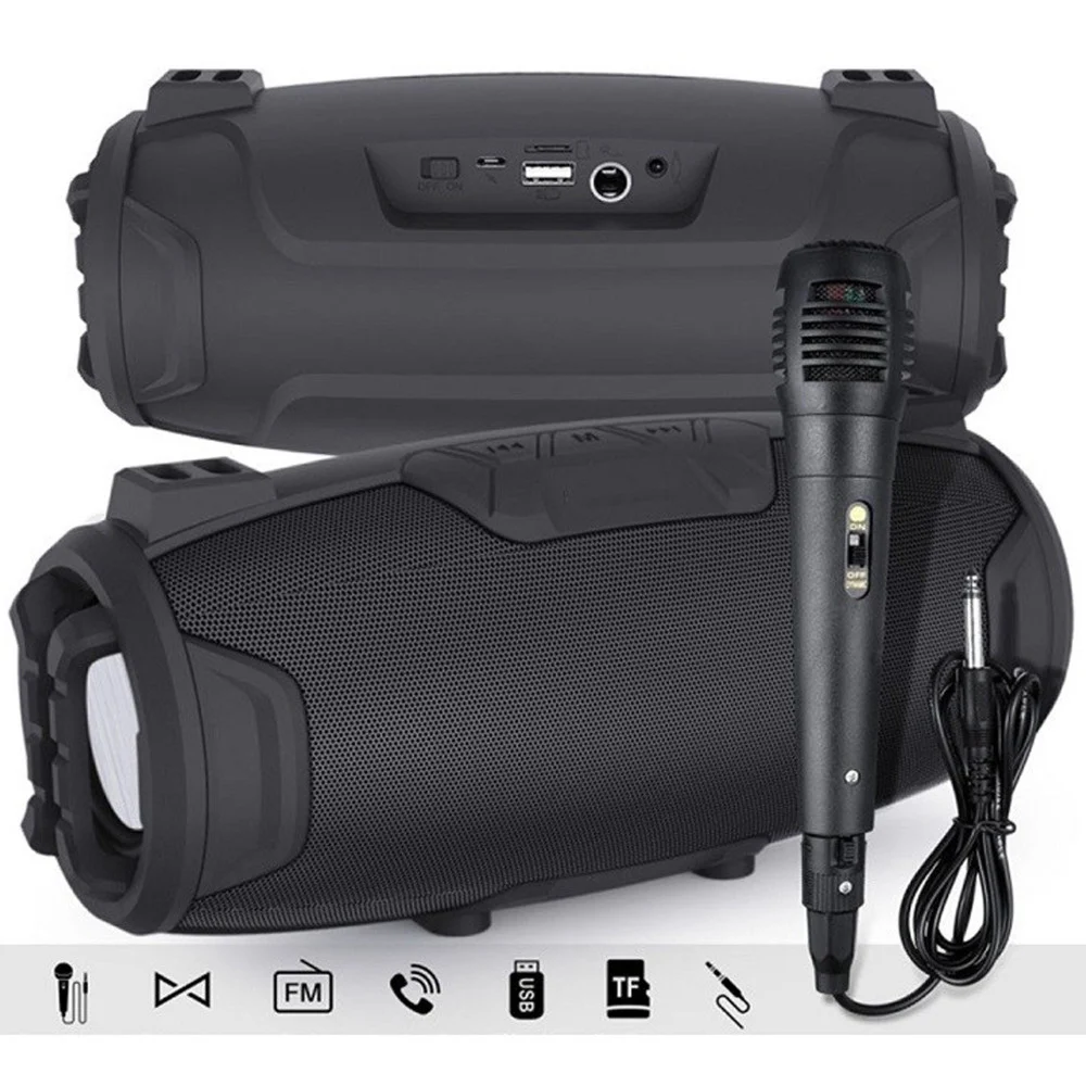 CASSA SPEAKER WIRELESS BLUETOOTH MICROFONO RADIO USB TF CARD PORTATILE Q-YX525
