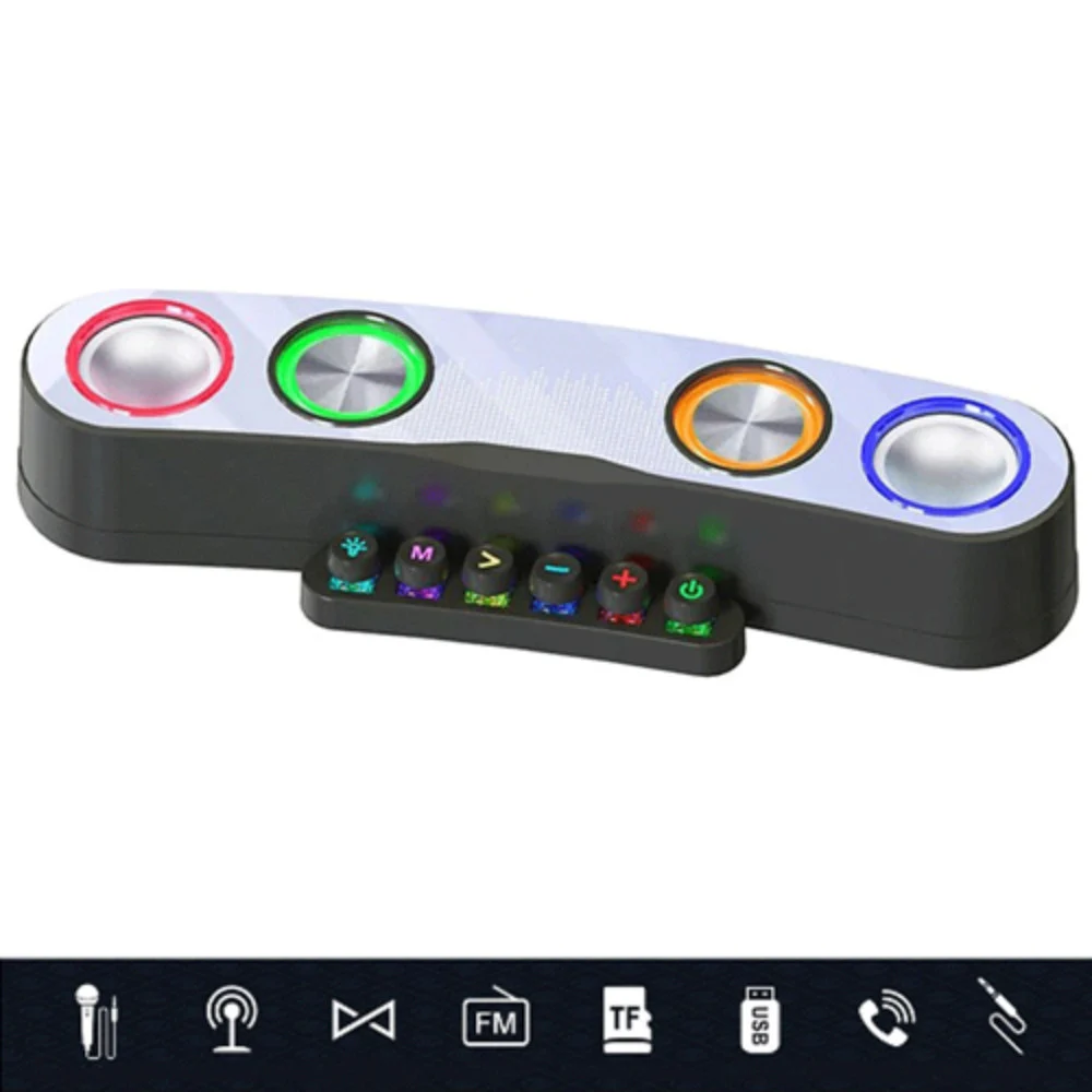 CASSA WIRELESS BLUETOOTH SPEAKER GAMING DESKTOP LAPTOP PC BARRA AUDIO Q-YX800