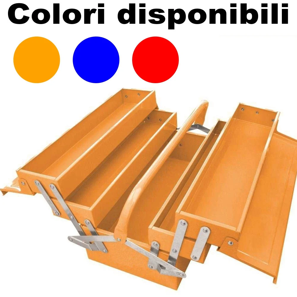 CASSETTA PORTA ATTREZZI IN METALLO ESTENSIBILE 40 X 20 X 19,5CM ORGANIZER - TrAdE Shop Traesio