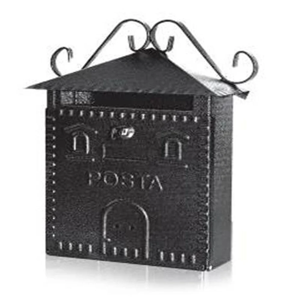 CASSETTA POSTA POSTALE IN FERRO BATTUTO ESTERNO BUCA LETTERE 30X36X10CM - TrAdE Shop Traesio