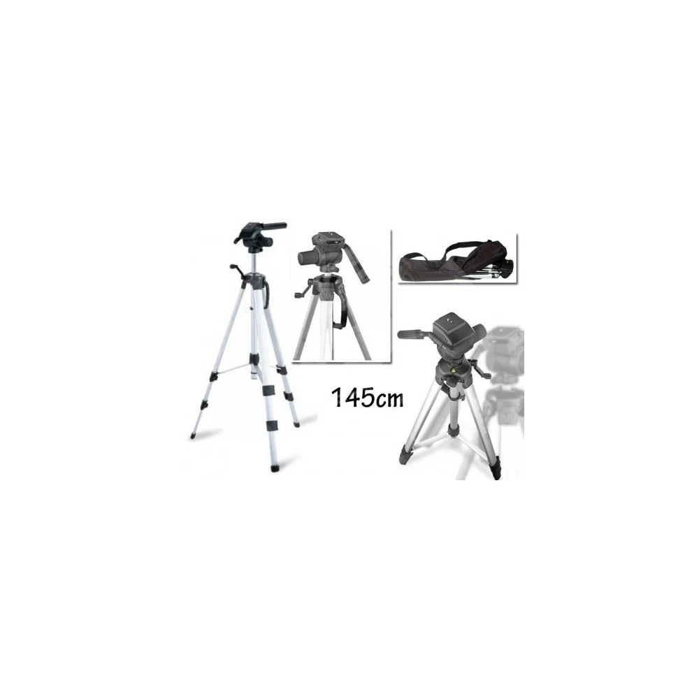 CAVALETTO TREPPIEDE 145 CM PER MACCHINA FOTOGRAFICA DIGITALE VIDEOCAMERA - TrAdE Shop Traesio