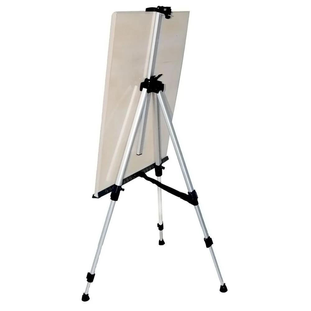CAVALLETTO ARTISTICO SUPPORTO PER TELA PIEGHEVOLE IN ALLUMINIO 160CM DISEGNO - TrAdE Shop Traesio