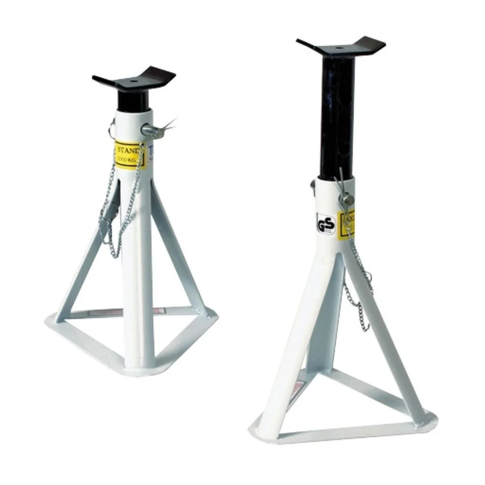 CAVALLETTO CAVALLETTI PER AUTO 2 TONNELLATE SUPPORTI IN COPPIA 2 PZ REGOLABILI - TrAdE Shop Traesio