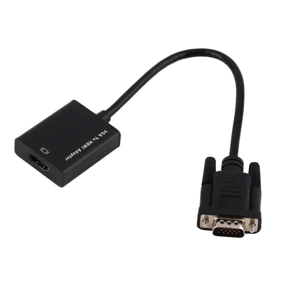 CAVO ADATTATORE CONVERTITORE DA VGA FEMMINA A HDMI PER SEGNALE HDTV COLORE NERO - TrAdE Shop Traesio