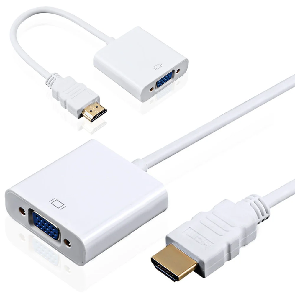 CAVO ADATTATORE CONVERTITORE HD DA HDMI MASCHIO A VGA FEMMINA SEGNALE HDTV - TrAdE Shop Traesio