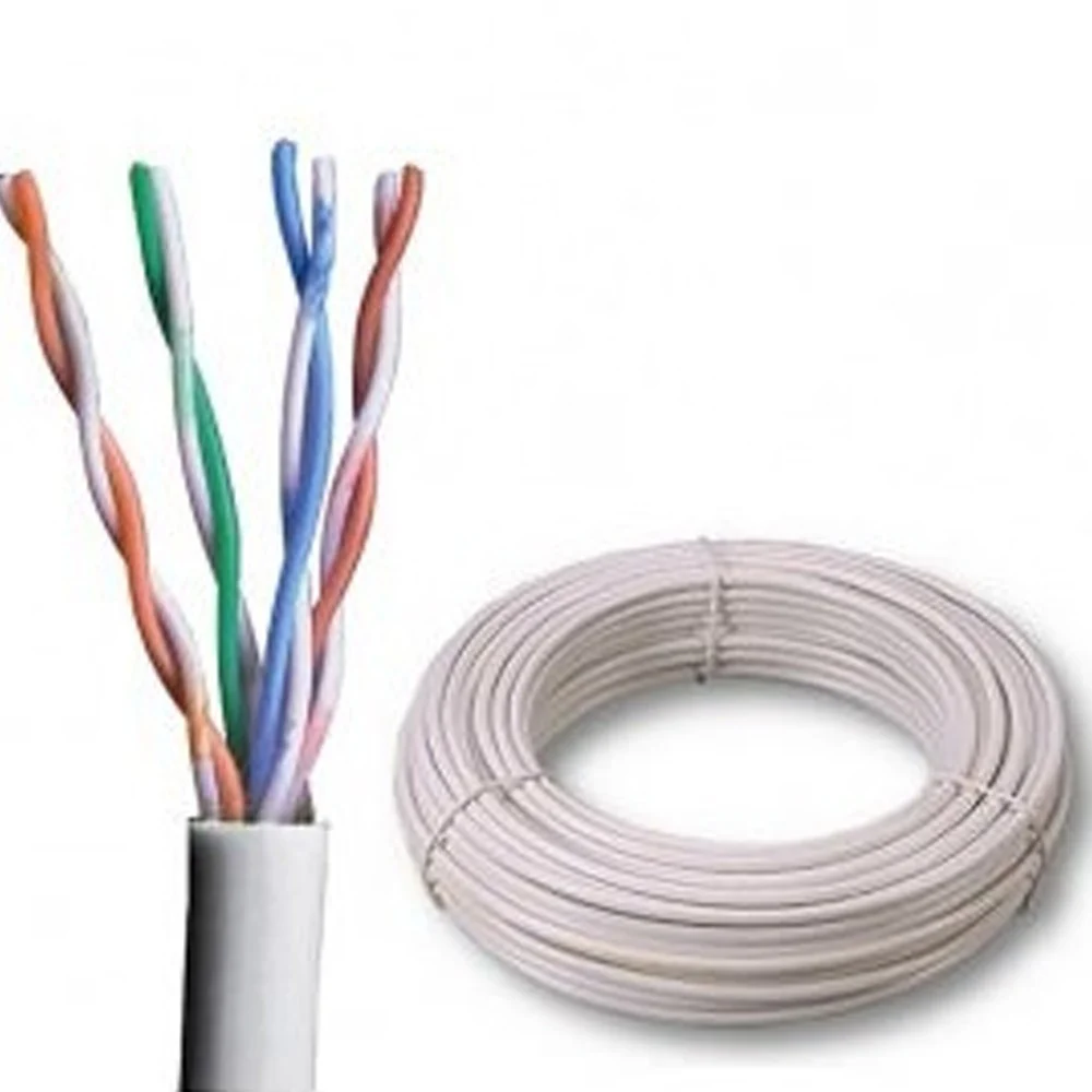 CAVO DI RETE DATI UTP CAT 6 BOBINA DA 100 MT LAN ETHERNET RJ45 INTRECCIATO GIGA - TrAdE Shop Traesio