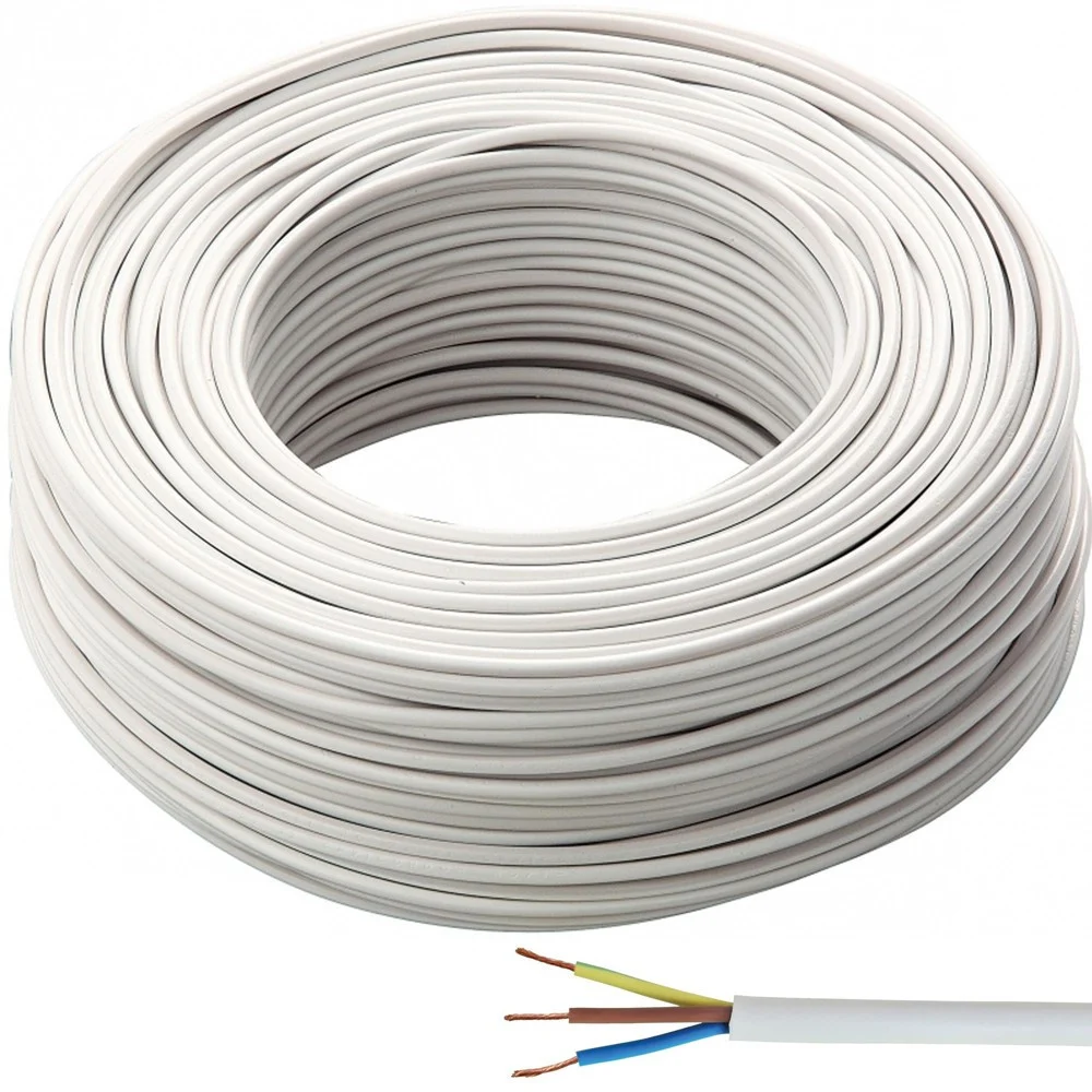 CAVO MATASSA 50 MT BOBINA GOMMATO TRIPOLARE 3 FILI POLI SCHERMATO 3x1.0 IGNIFUGO - TrAdE Shop Traesio