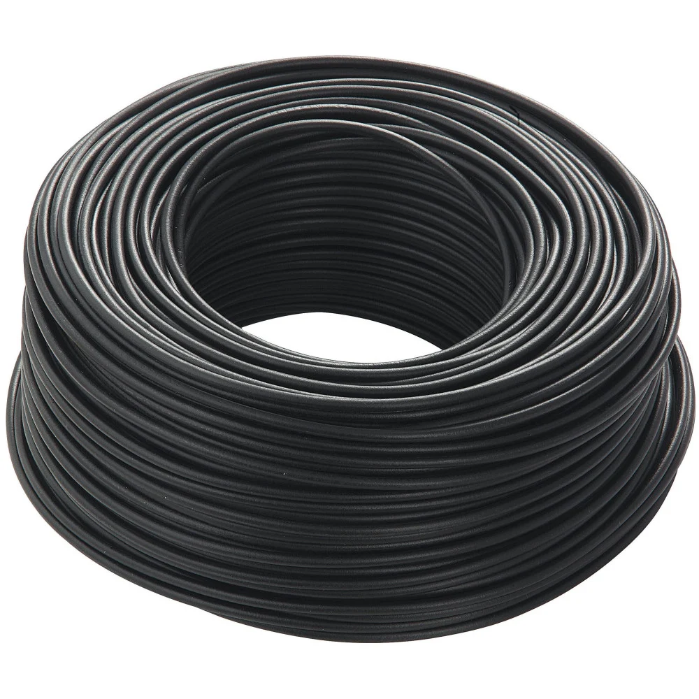 CAVO NERO 100 METRI ISOLATO UNIPOLARE 1 X 2,5 M2 ANTIFIAMMA MATERIALE ELETTRICO - TrAdE Shop Traesio