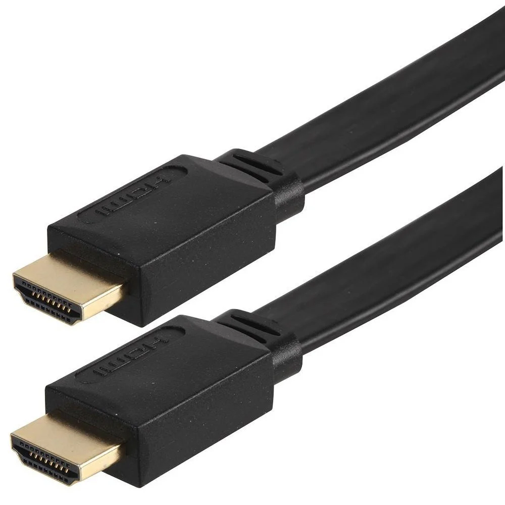 CAVO PIATTO HDMI 1080P MASCHIO MASCHIO PER TELEVISORE CONSOLE GAME NERO DA 1,5MT - TrAdE Shop Traesio