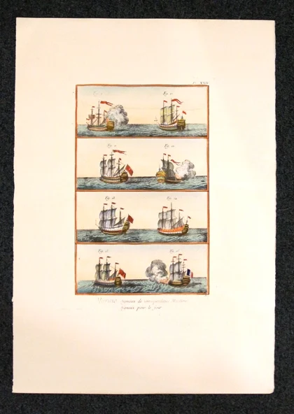 marine, signaux de correspondance maritime – signaux pour le jour - Arredamento marinaresco