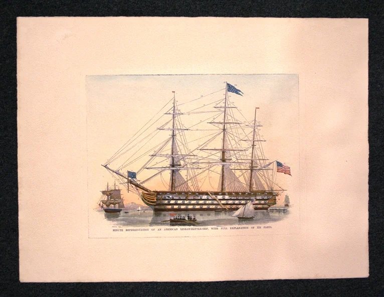 veliero – minute representation of an american line-of-battle-ship