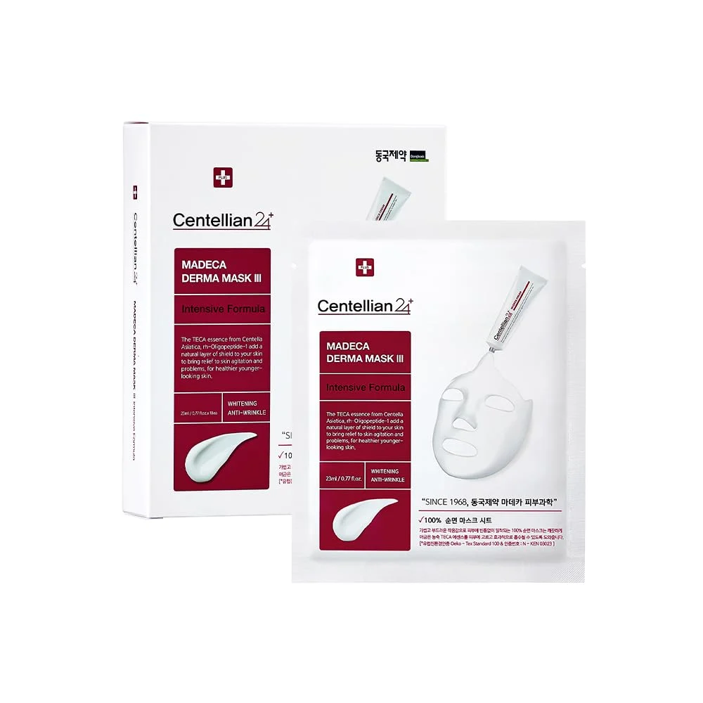 Centellian24 Madeca Derma Mask III Intensive Formula maschera viso 10 fogli con siero idratante - CENTELLIAN 24