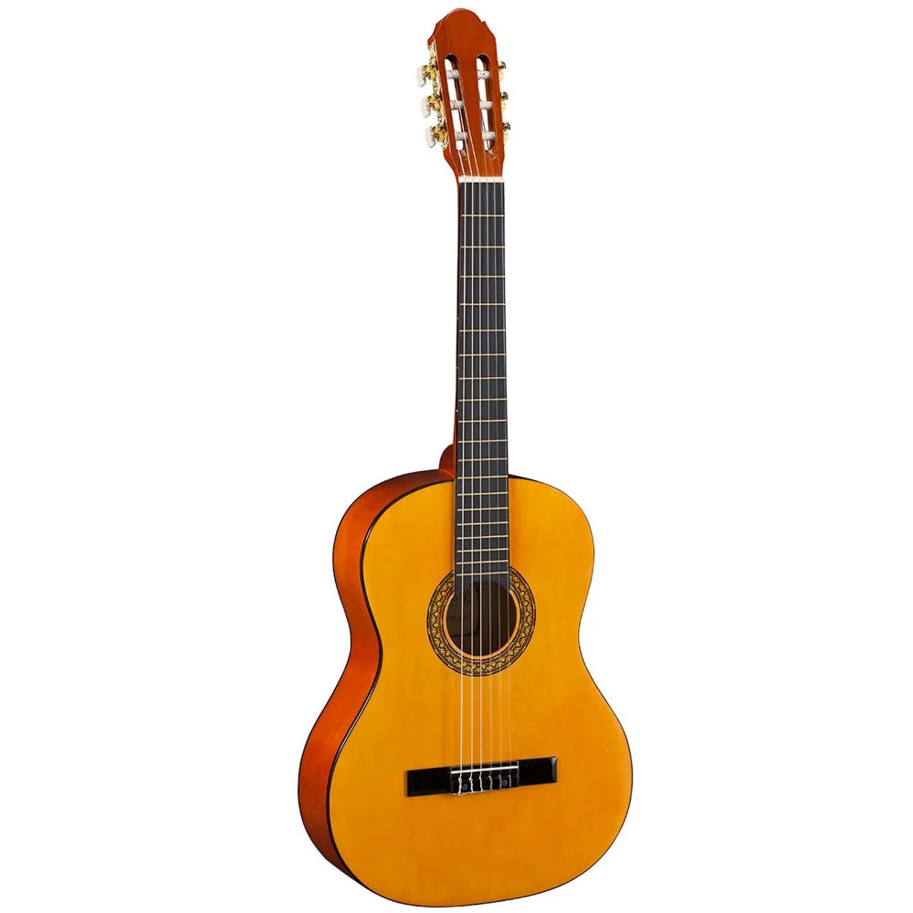 CHITARRA CLASSICA IN LEGNO 6 CORDE IN METALLO STRUMENTO MUSICALE GIOCATTOLO - TrAdE Shop Traesio