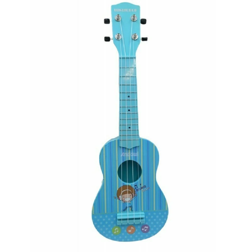 CHITARRA UKULELE IN PLASTICA PER BAMBINI GIOCATOLO MUSICALE PER 3+ ANNI Q-GU02