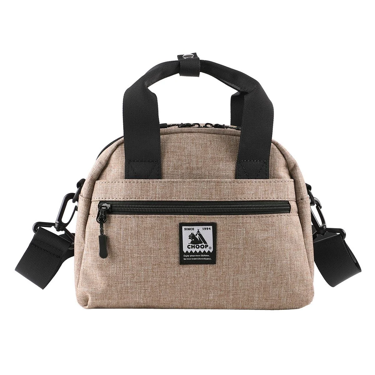 CHOOP Borsa Tote Donna Spalla Crossbody Leggera Mini Beige 500ml