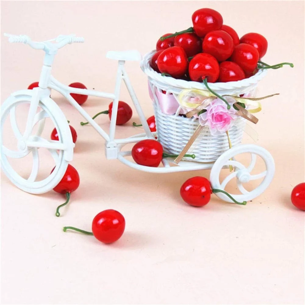 CILIEGIA 20 PEZZI CILIEGIE ARTIFICIALE 6CM DECORAZIONE FRUTTA FINTA CENTROTAVOLA - TrAdE Shop Traesio