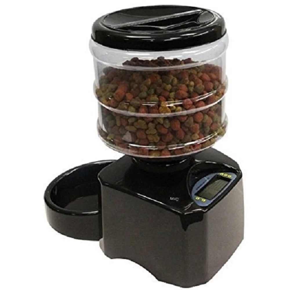 CIOTOLA DISTRIBUTORE AUTOMATICO ELETTRICO DISPENSER 5.5L DIETA CIBO GATTO CANE - TrAdE Shop Traesio