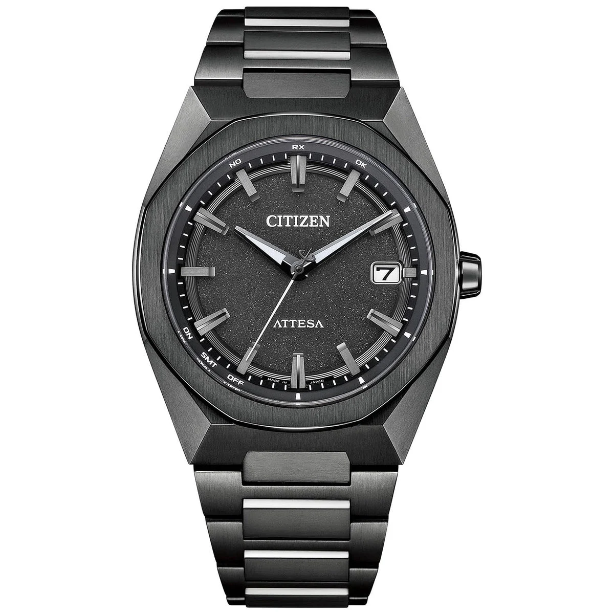 CITIZEN Attesa Eco-Drive Radio-Controlled Watch CB3045-61E Black Titanium