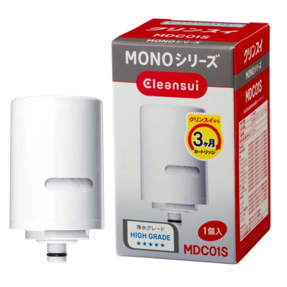 Cleansui cartuccia di ricambio per filtro acqua da rubinetto MONO MDC01S 1 pz