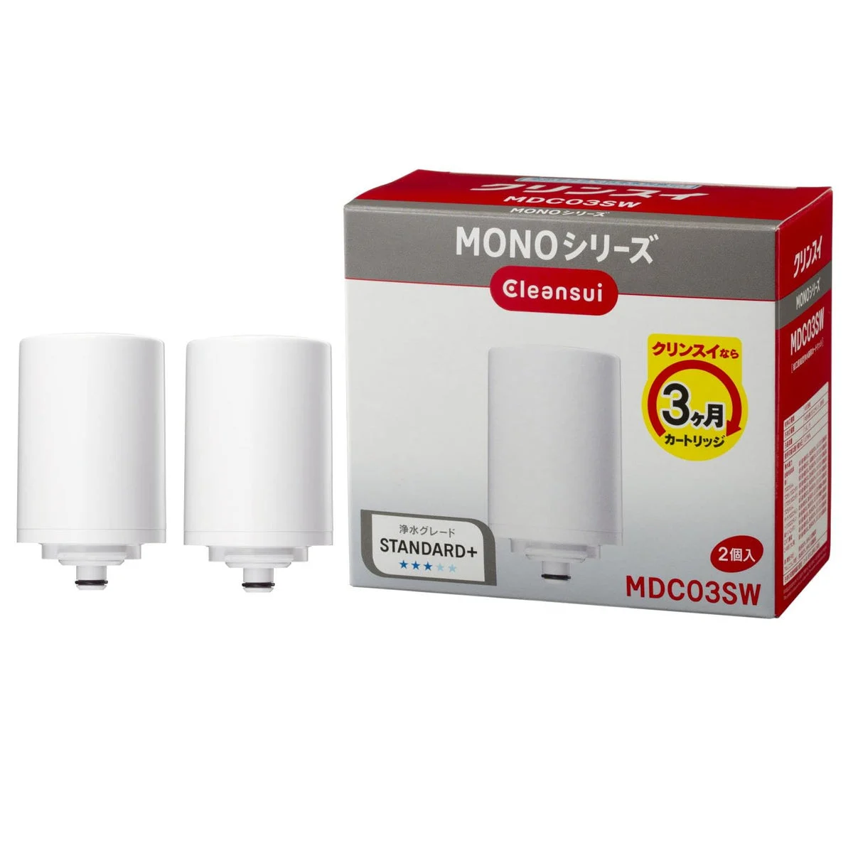 Cleansui cartucce di ricambio per filtro da rubinetto MONO MDC03SW 2 pezzi - Mitsubishi Chemical Cleansui