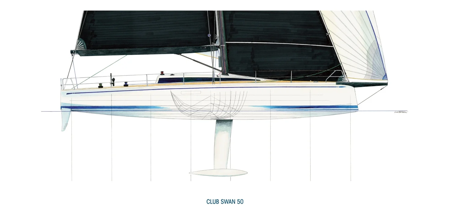 profilo: club swan 50 - Arredamento marinaresco