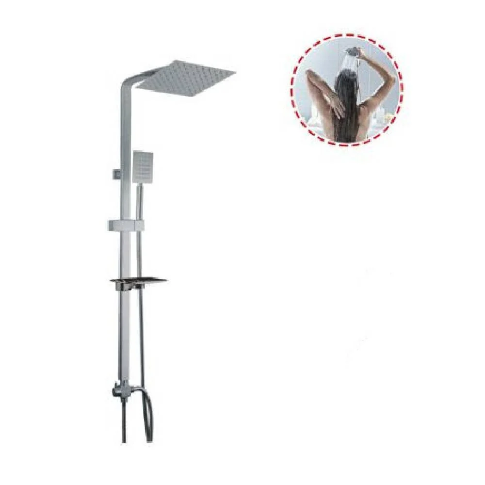 COLONNA DOCCIA SALISCENDI MISCELATORE CROMATO RUBINETTO CON SOFFIONE 69126 BAGNO - Cleafe