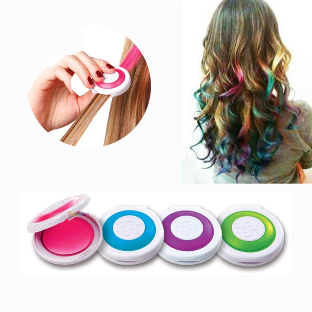 COLORI TINTA TEMPORANEI PER CAPELLI IN QUATTRO COLORAZIONI BLU VERDE ROSA VIOLA - TrAdE Shop Traesio