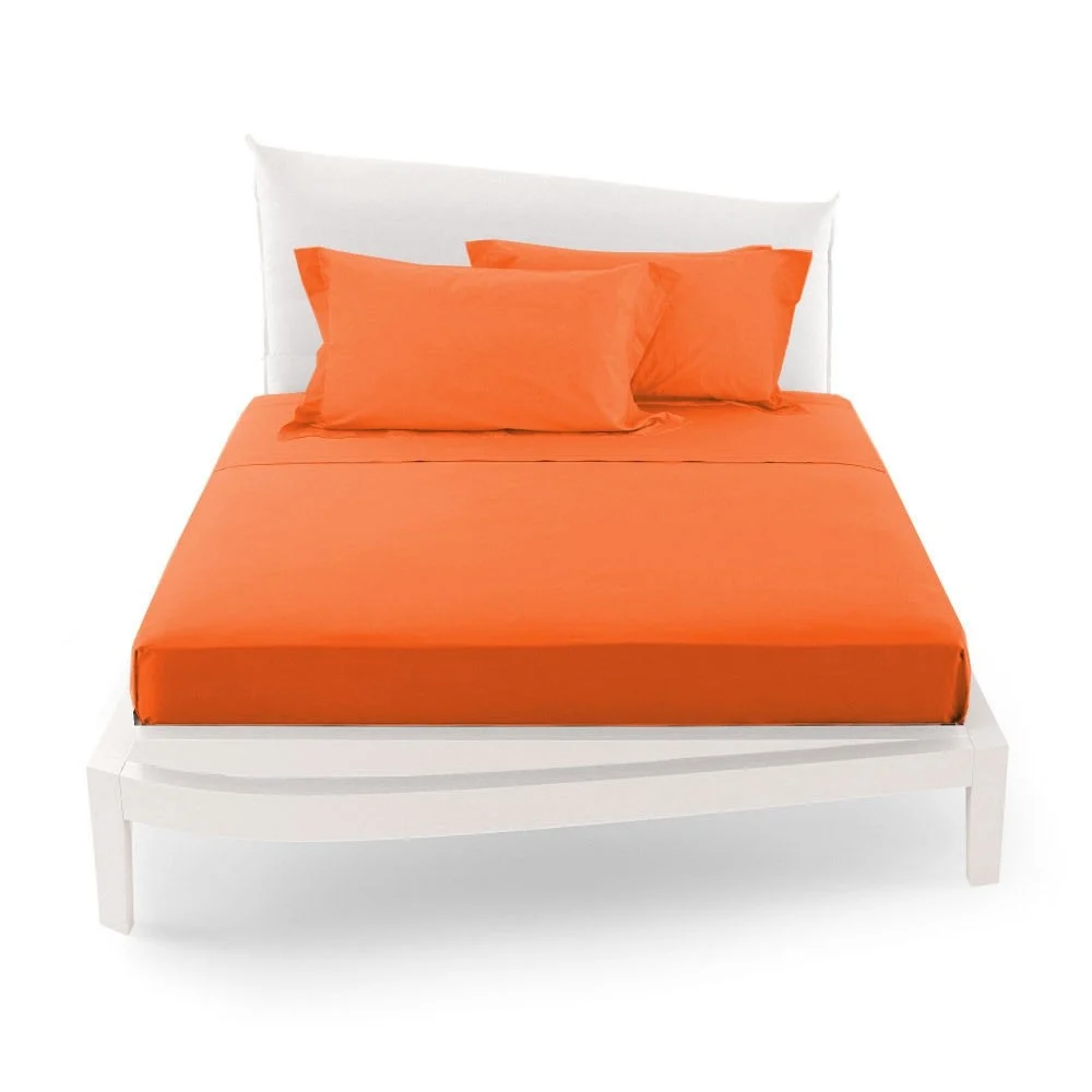 COMPLETO DA LETTO MATRIMONIALE TINTA UNITA LENZUOLA COORDINATO COPRICUSCINI - TrAdE Shop Traesio