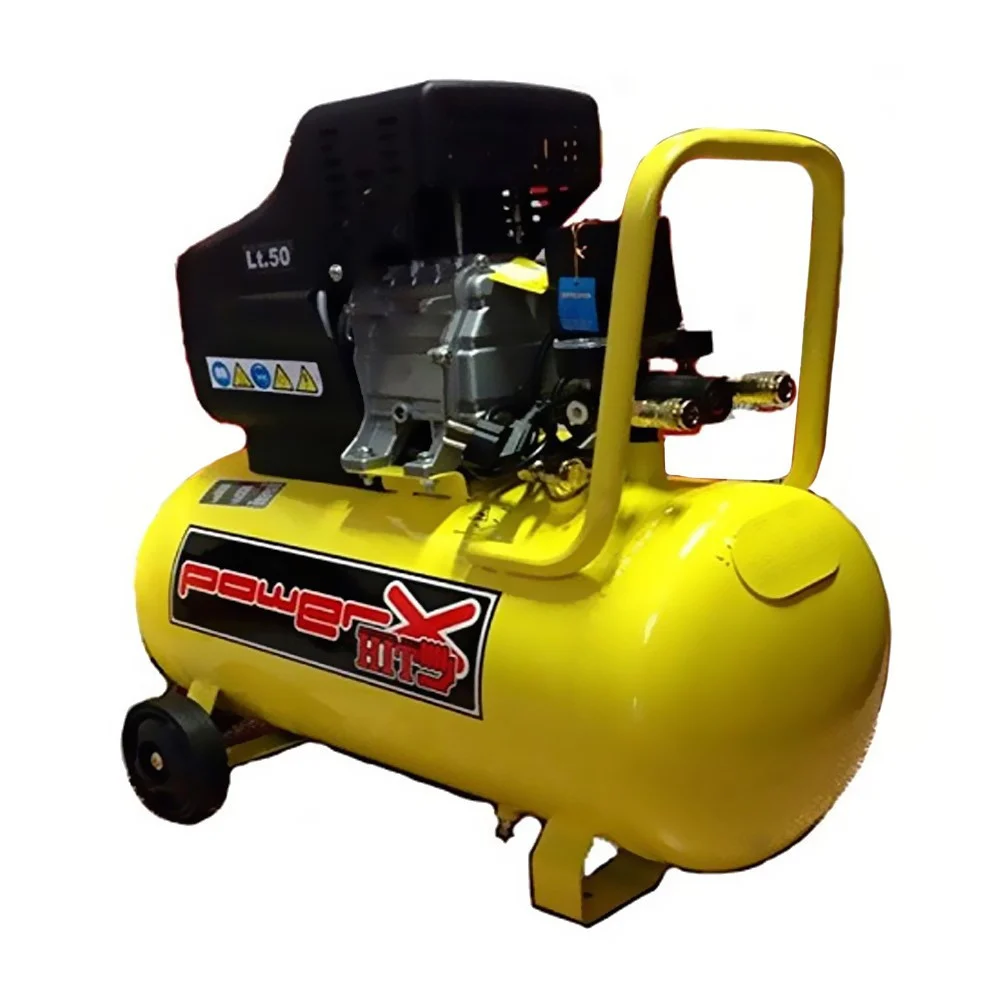 COMPRESSORE 50 LT OLIO ITALY 8 BAR 2 HP 2 MANOMETRI 2 CONNETTORI 170L/M - TrAdE Shop Traesio