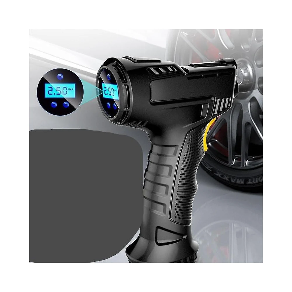 COMPRESSORE AD ARIA PER AUTO PORTATILE 12V PRESSIONE RUOTE CON DISPLAY LED 120W - TrAdE Shop Traesio