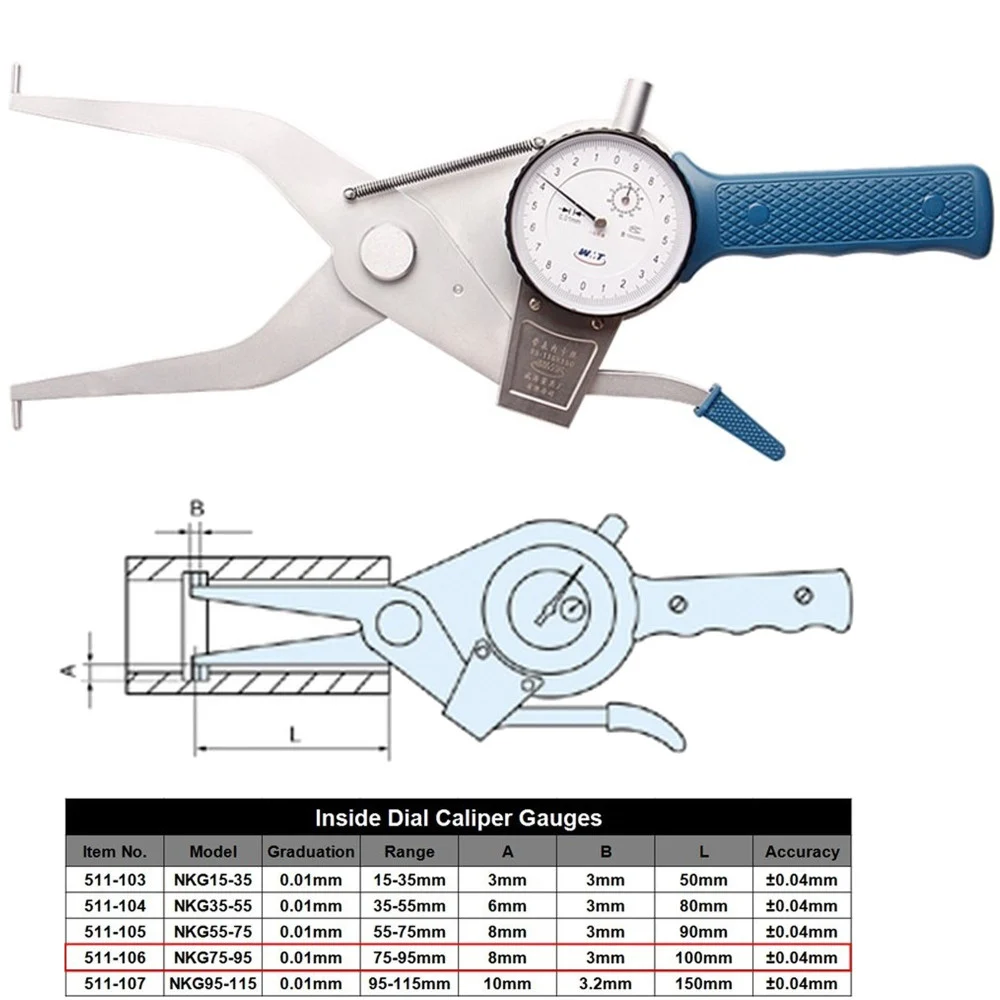 MISURATORE RAPIDO PER INTERNI SPESSIMETRO MICROMETRO 0-20mm 0.01mm 70mm