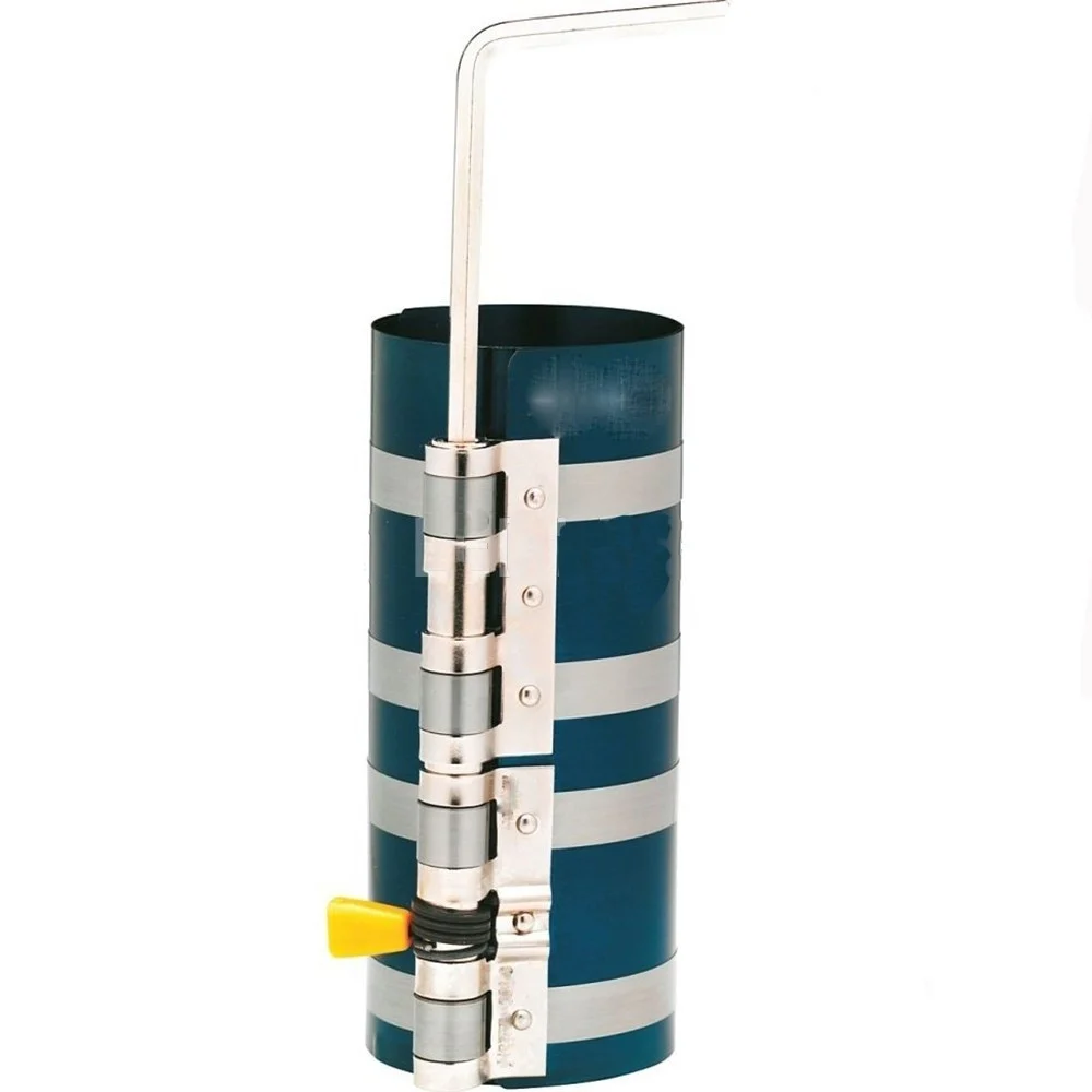 COMPRIMI STRINGI FASCE ELASTICHE PER SEGMENTI PISTONI INSERIM CILINDRI 60-195 mm