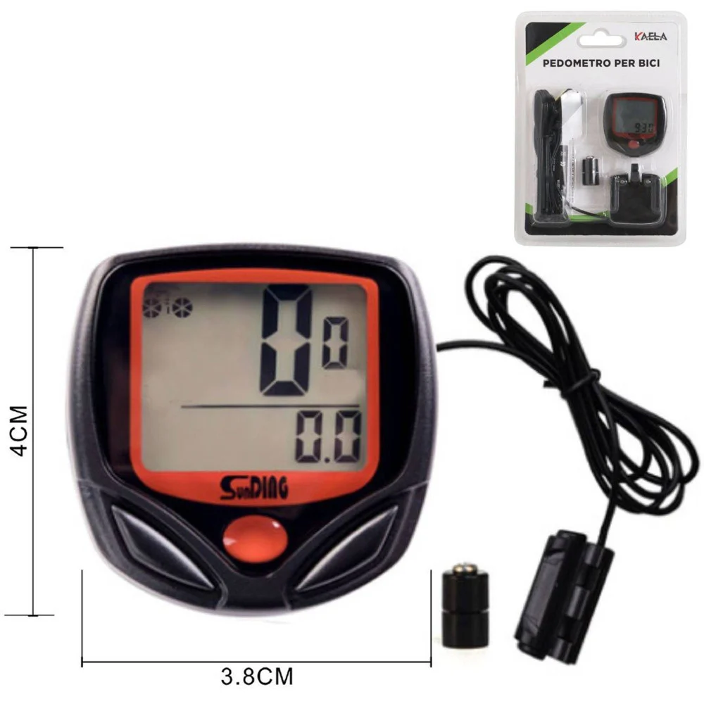 COMPUTER PER BICI BICICLETTA VARIE FUNZIONI CON DISPLAY LCD BIKE IMPERMEABILE - TrAdE Shop Traesio