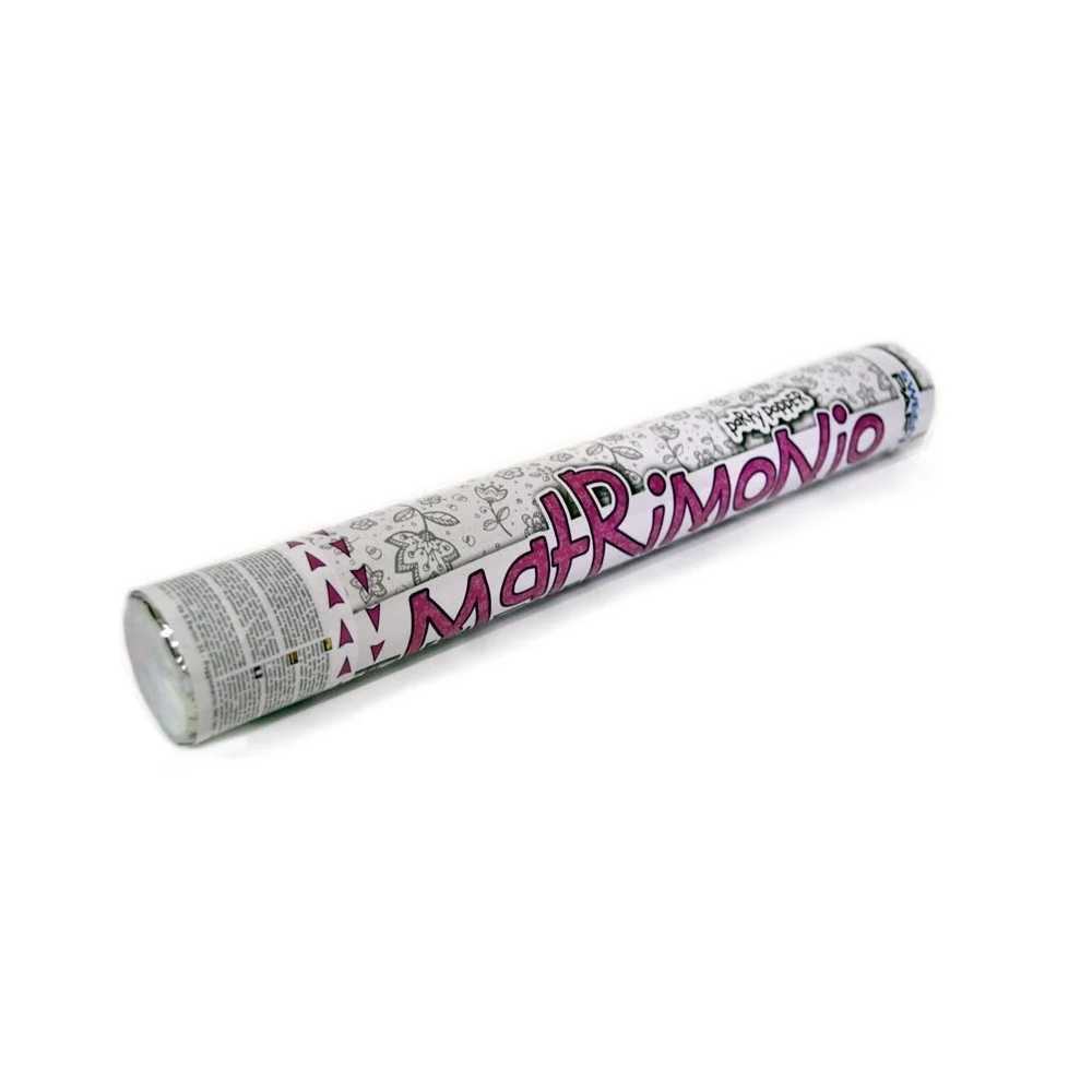 CONFEZIONE 12 PEZZI SPARACORIANDOLI MATRIMONIO MATRIMONI 40 CM PARTY POPPER - TrAdE Shop Traesio