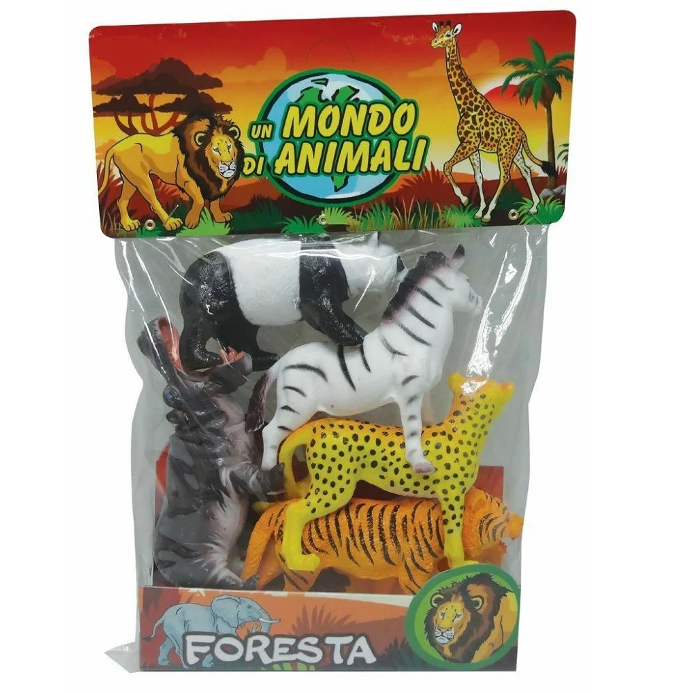 CONFEZIONE UN MONDO DI ANIMALI FORESTA GIOCATTOLO GIOCO PER BAMBINI BIMBI - TrAdE Shop Traesio