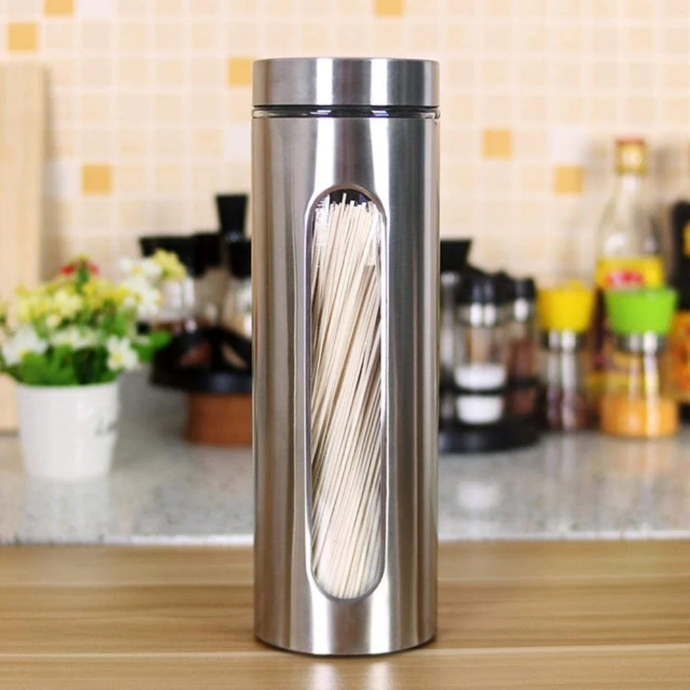 CONTENITORI PER ALIMENTI IN ACCIAIO PER TÈ SPEZIE CAFFÈ BISCOTTI ZUCCHERO 30.5CM - TrAdE Shop Traesio