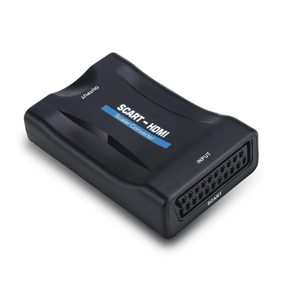 CONVERTITORE VIDEO HD AV ADATTATORE DA SCART A HDMI 720P 1080P AUDIO COASSIALE - TrAdE Shop Traesio