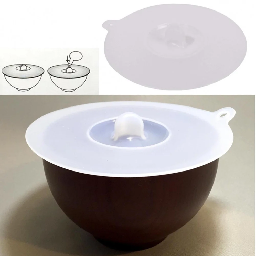 COPERCHIO PIATTO SCODELLA 12CM ERMETICO SILICONE ANTISCIVOLO NO ODORI ALIMENTI - TrAdE Shop Traesio