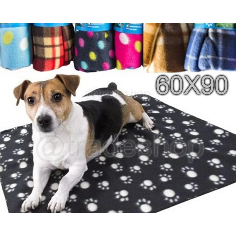 COPERTA COPERTINA PER ANIMALI CANI GATTI PLAID IN PILE 60X90 ACCESSORI - TrAdE Shop Traesio