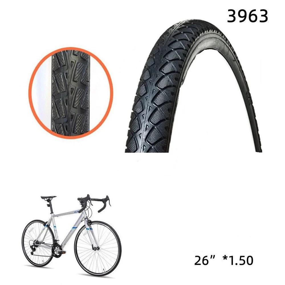COPERTONE COPERTURA RUOTA PNEUMATICO PER GOMME BICICLETTA BICI 26" X 1.50 3963 - Wisdom