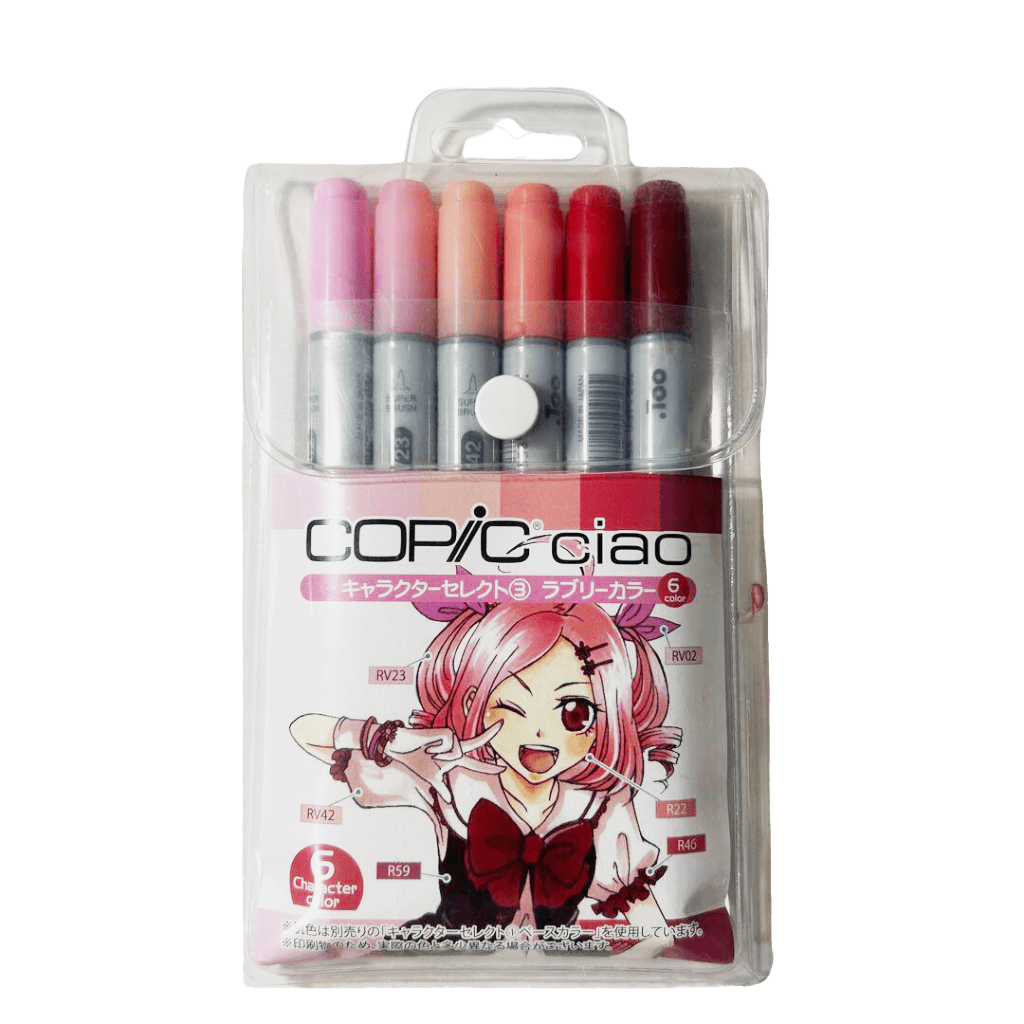 Copic Ciao 6-pack Character Select 3 Lovely Colors