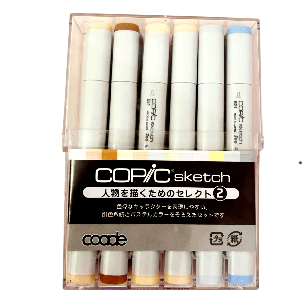 COPIC Sketch 12 colores Select 2 para dibujar personas