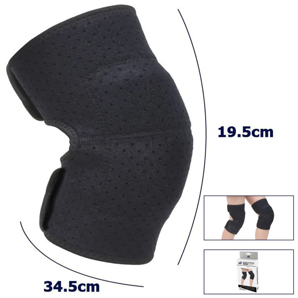 COPPIA GINOCCHIERE FASCIA TUTORE ANALLERGICA LAVABILE PER BAMBINI COLORE NERO S - TrAdE Shop Traesio