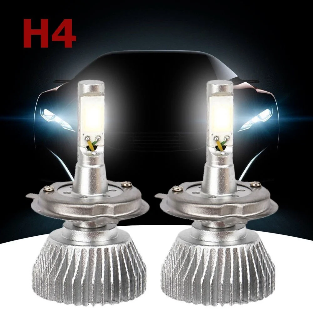 COPPIA LAMPADE FARI RICAMBIO PER AUTO LED H4 32W ALTA LUMINOSITA' BIANCO FREDDO - TrAdE Shop Traesio