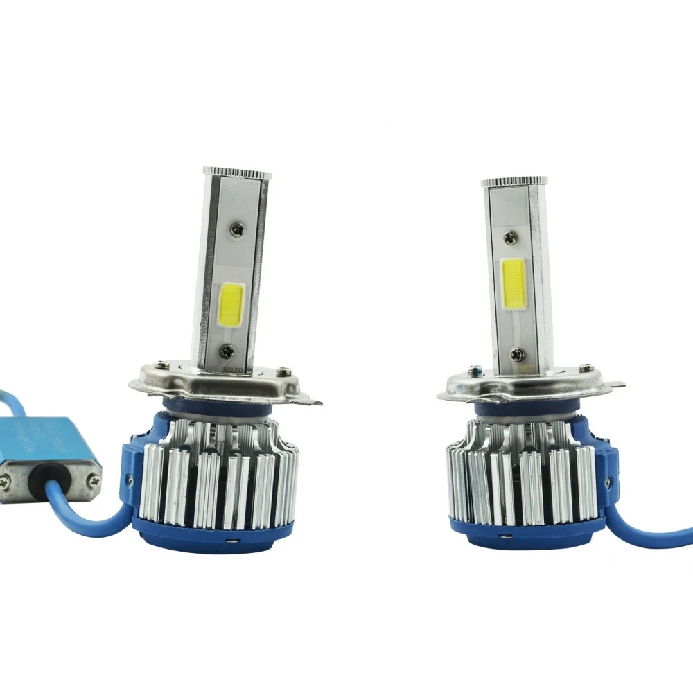 COPPIA LAMPADE RICAMBIO FARI AUTO LED H4 LED 3200 LUMEN 6000K 12V 40W + VENTOLA - TrAdE Shop Traesio