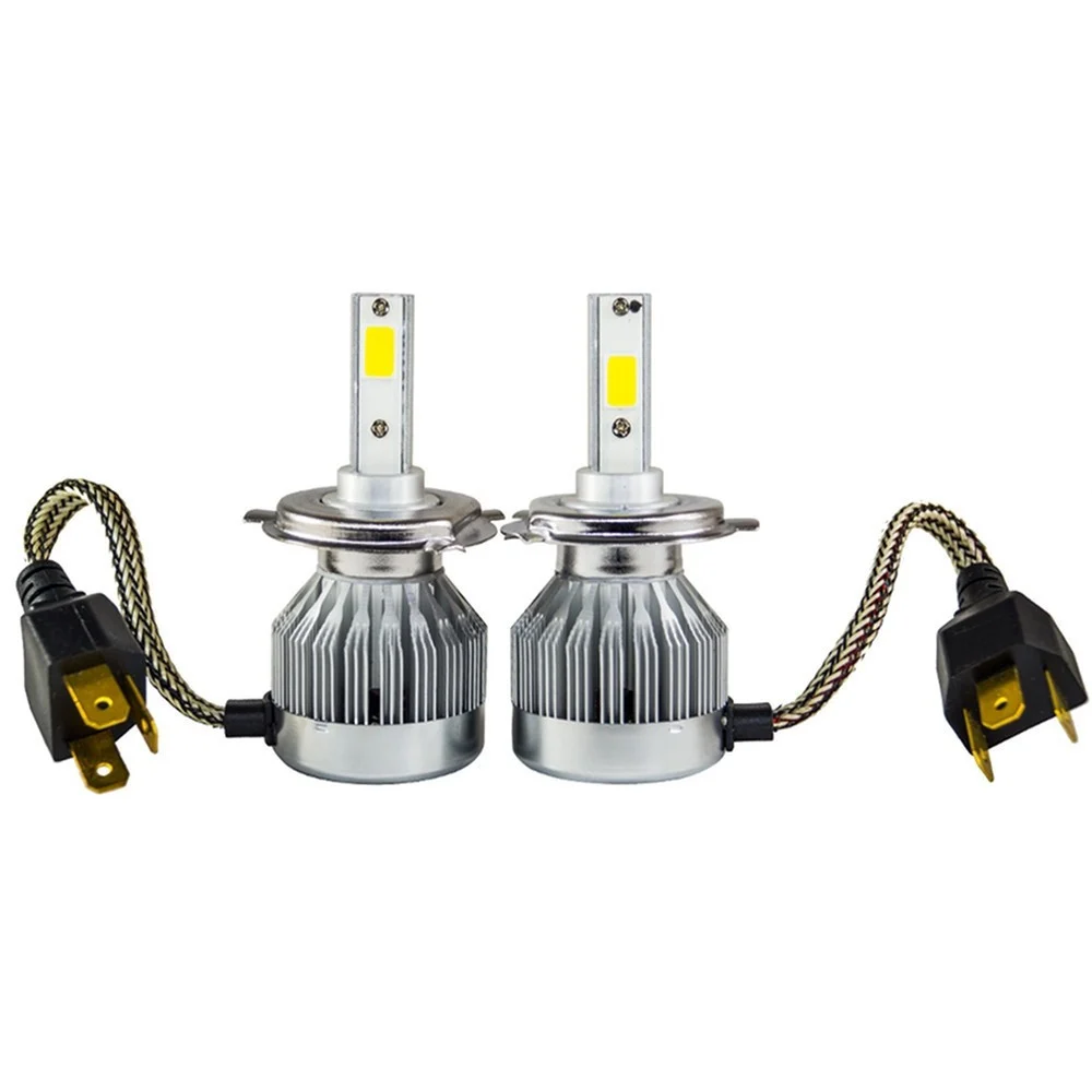 COPPIA LAMPADINE AUTO MOTO 30W 6000K BIANCO FREDDO COB C1 H4 LED 3000LM - TrAdE Shop Traesio